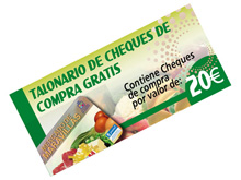 TALONARIO DE CHEQUES DE COMPRA DE 20€